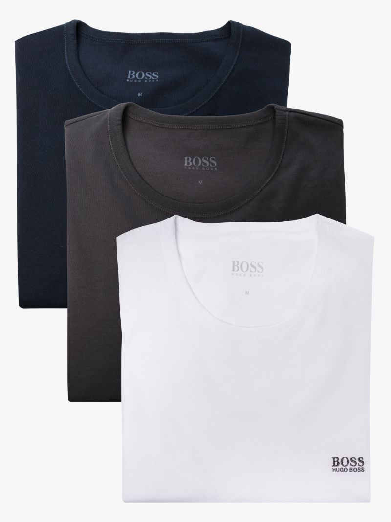 Multicolour Logo Embroidered T-shirt 3-pack Set