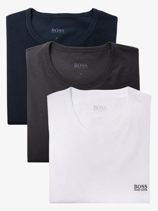 Multicolour Logo Embroidered T-shirt 3-pack Set