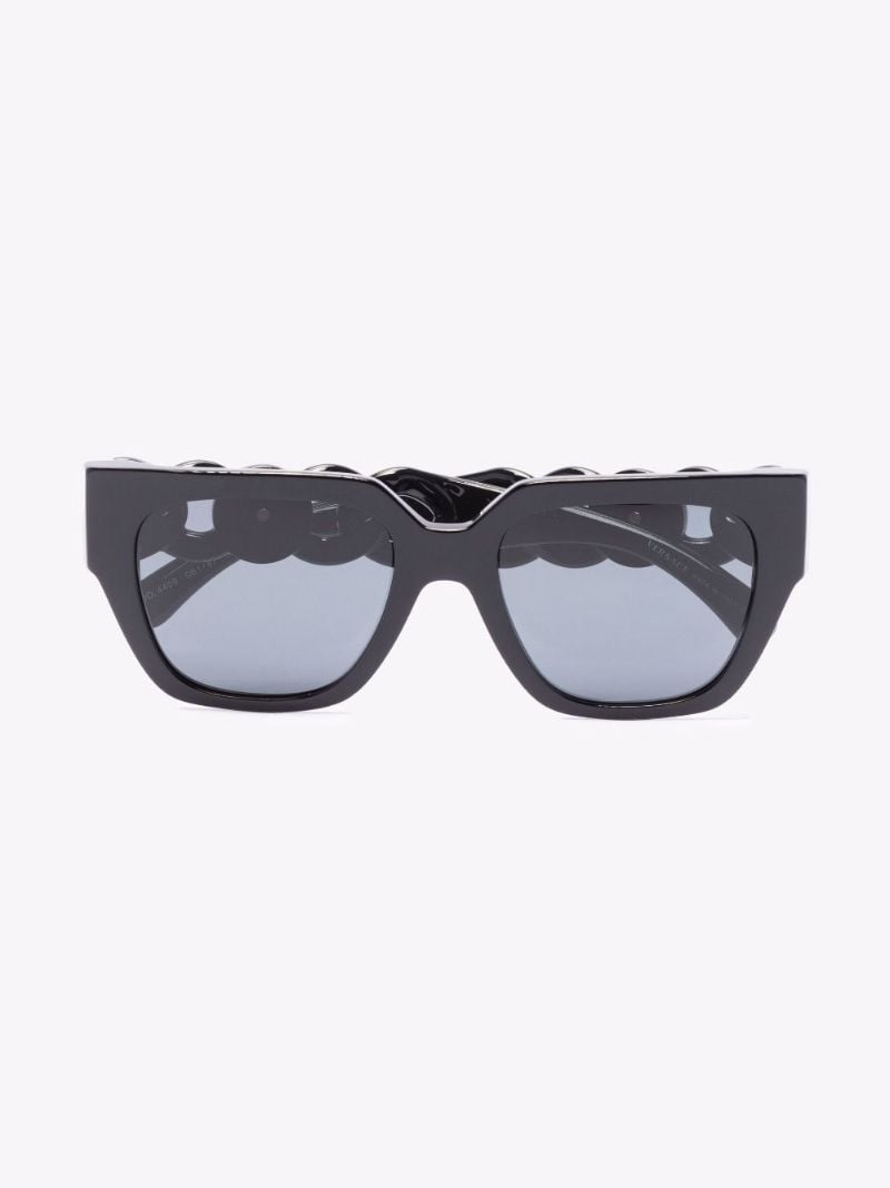 Black Medusa Square Sunglasses