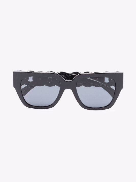 Black Medusa Square Sunglasses