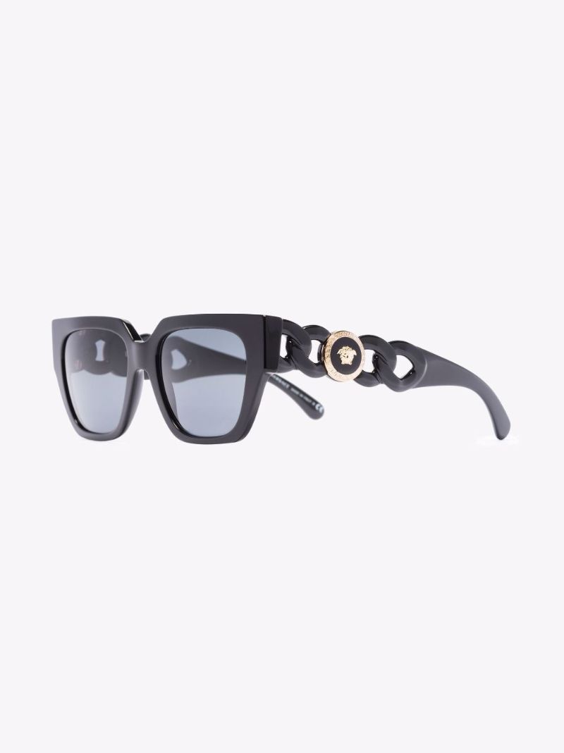 Black Medusa Square Sunglasses