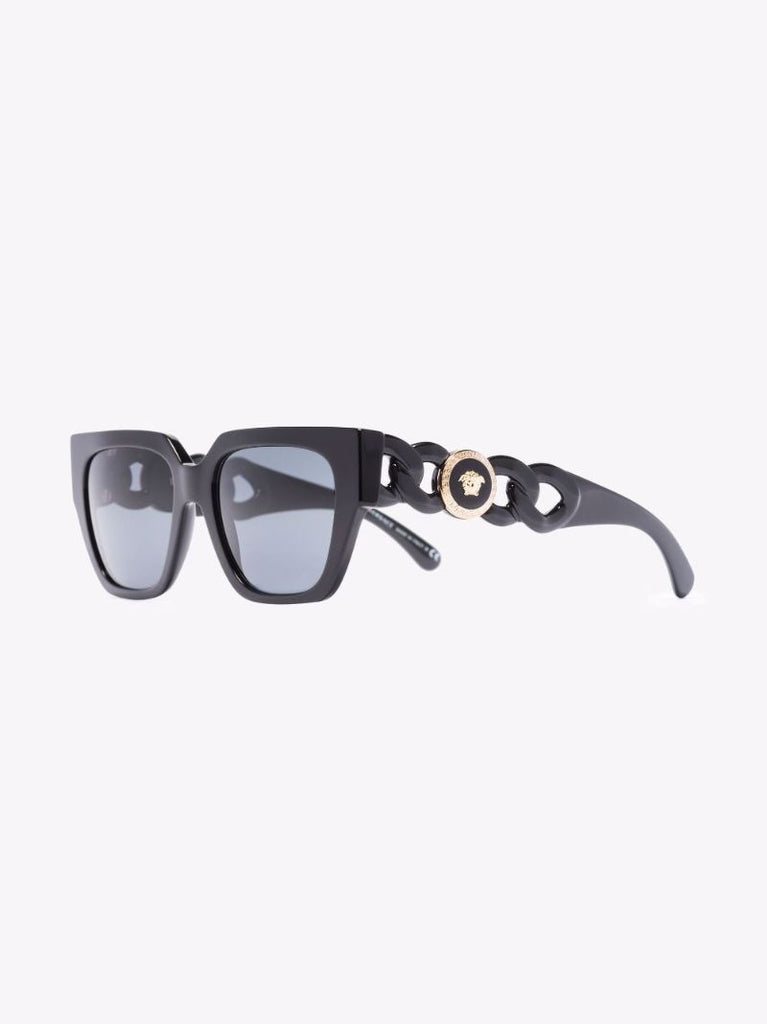 Black Medusa Square Sunglasses