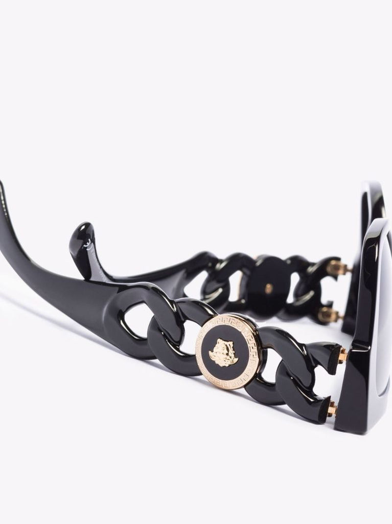 Black Medusa Square Sunglasses