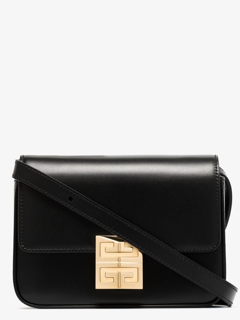 Black 4g Small Leather Cross Body Bag