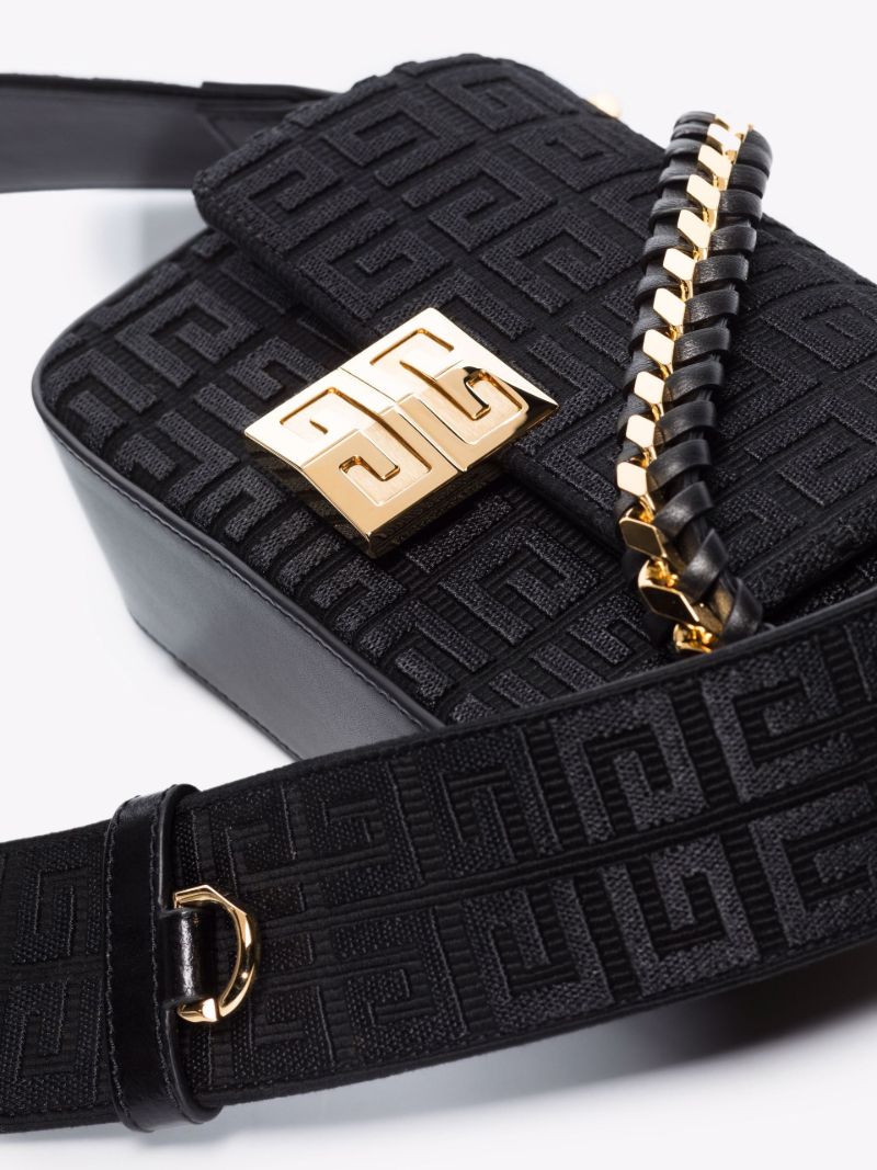Black 4g Small Jacquard Cross Body Bag
