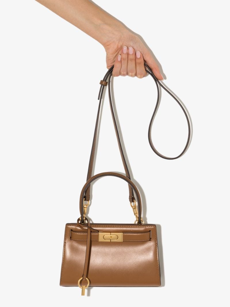 Brown Lee Radziwill Leather Mini Tote Bag