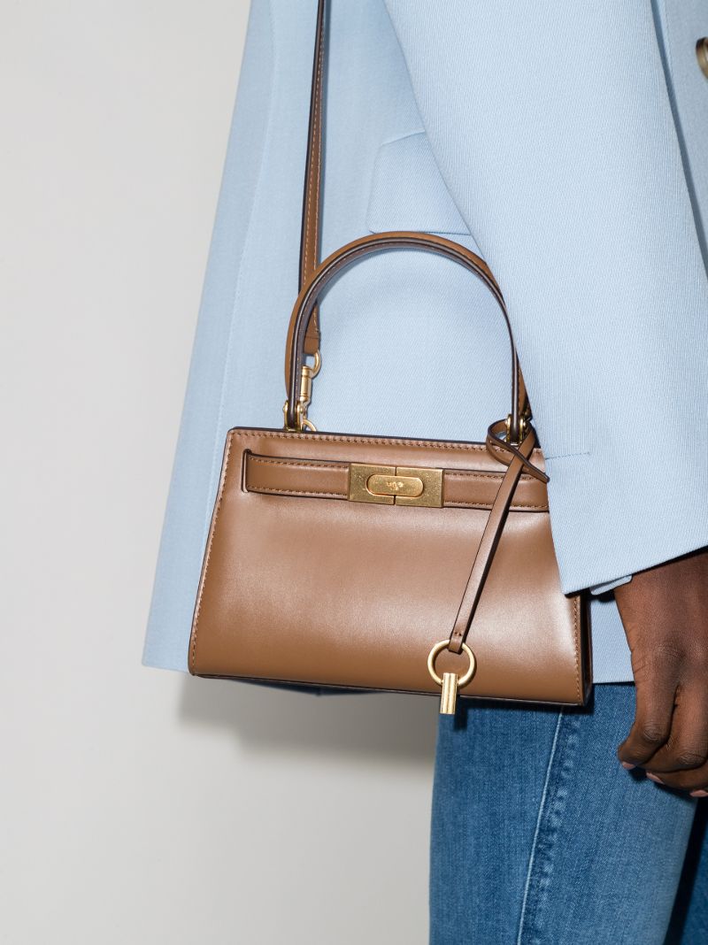Brown Lee Radziwill Leather Mini Tote Bag