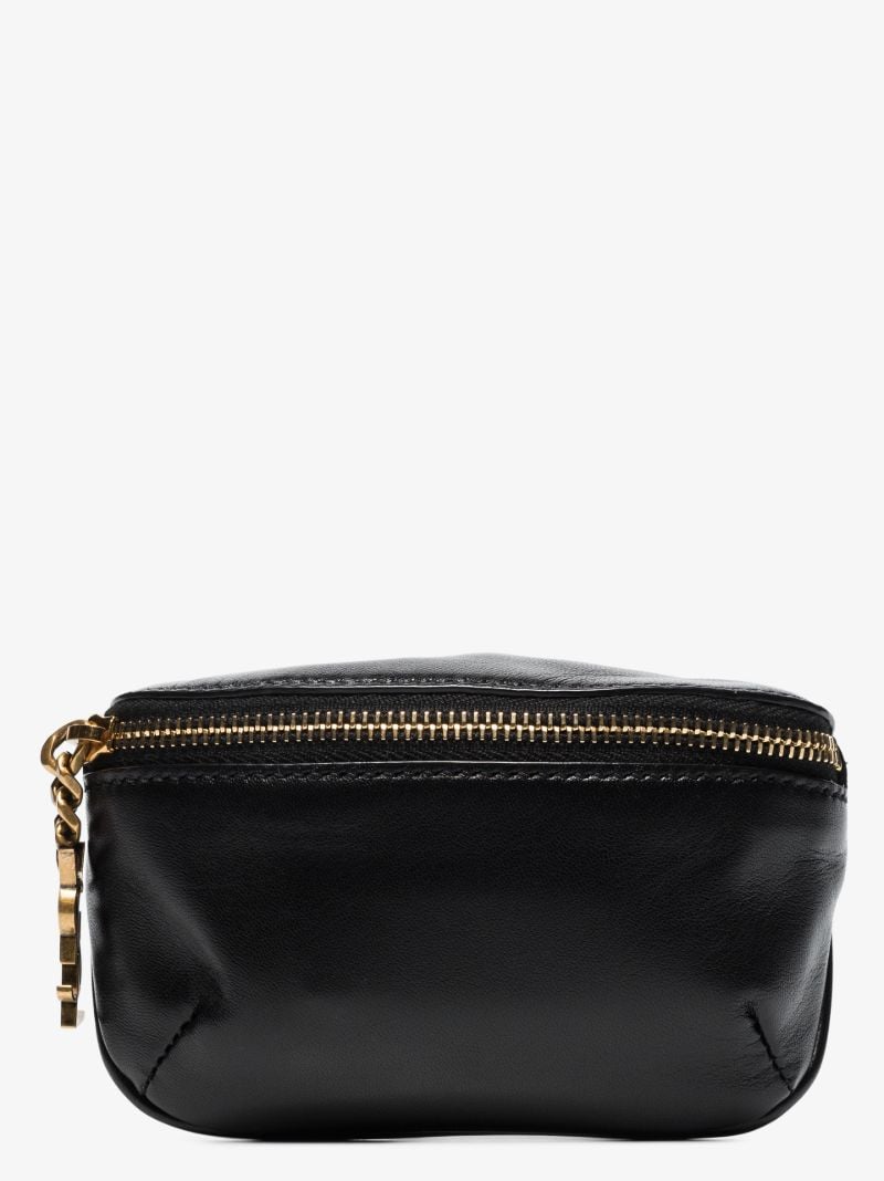 Black Monogram Leather Pouch