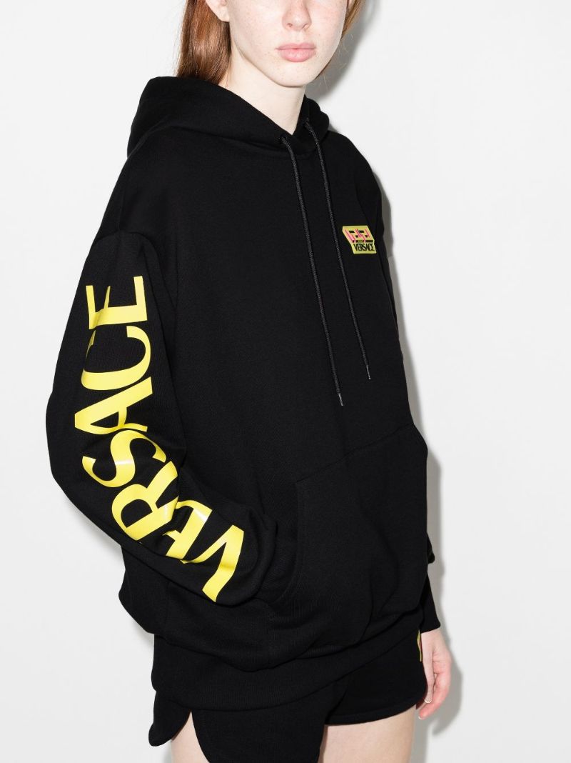 Logo Print Cotton Hoodie