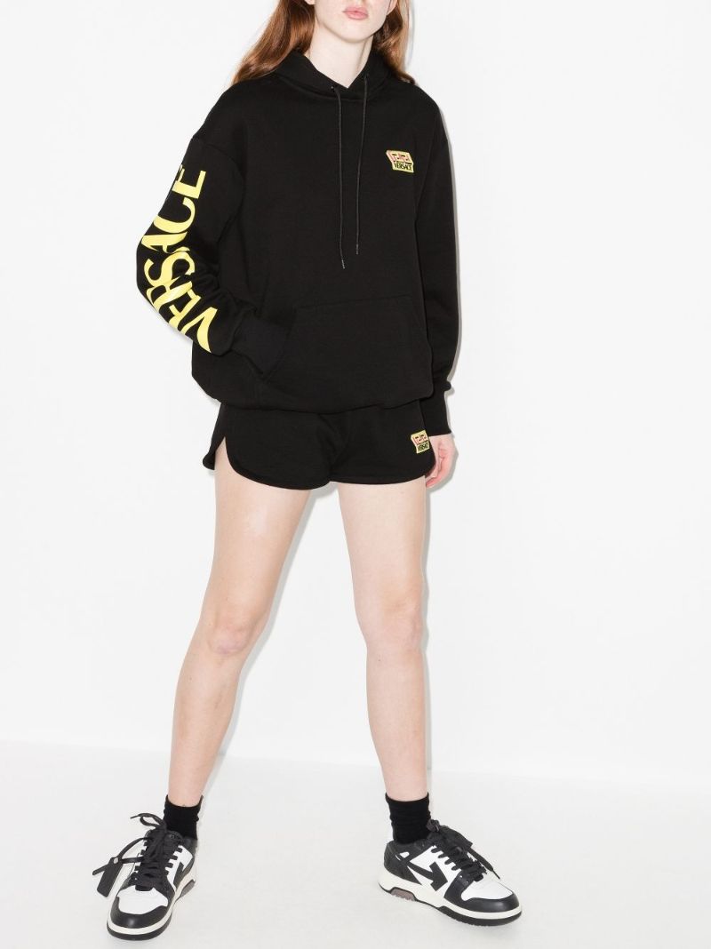 Logo Print Cotton Hoodie