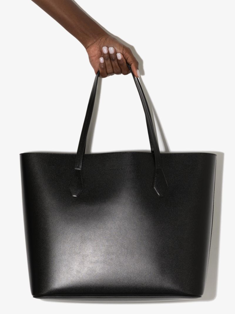 Black Leather Tote Bag