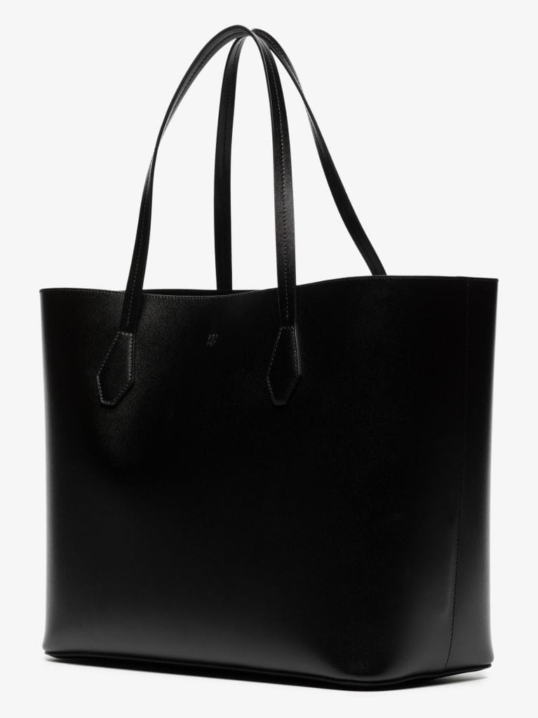 Black Leather Tote Bag