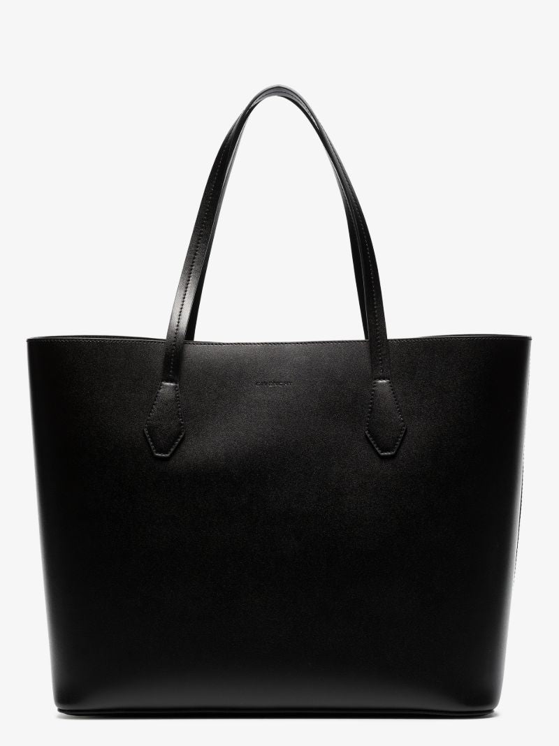 Black Leather Tote Bag