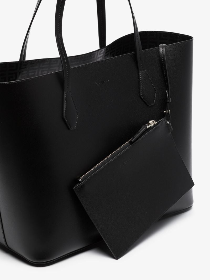 Black Leather Tote Bag