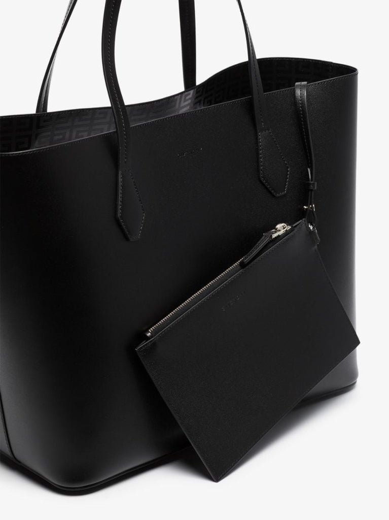 Black Leather Tote Bag
