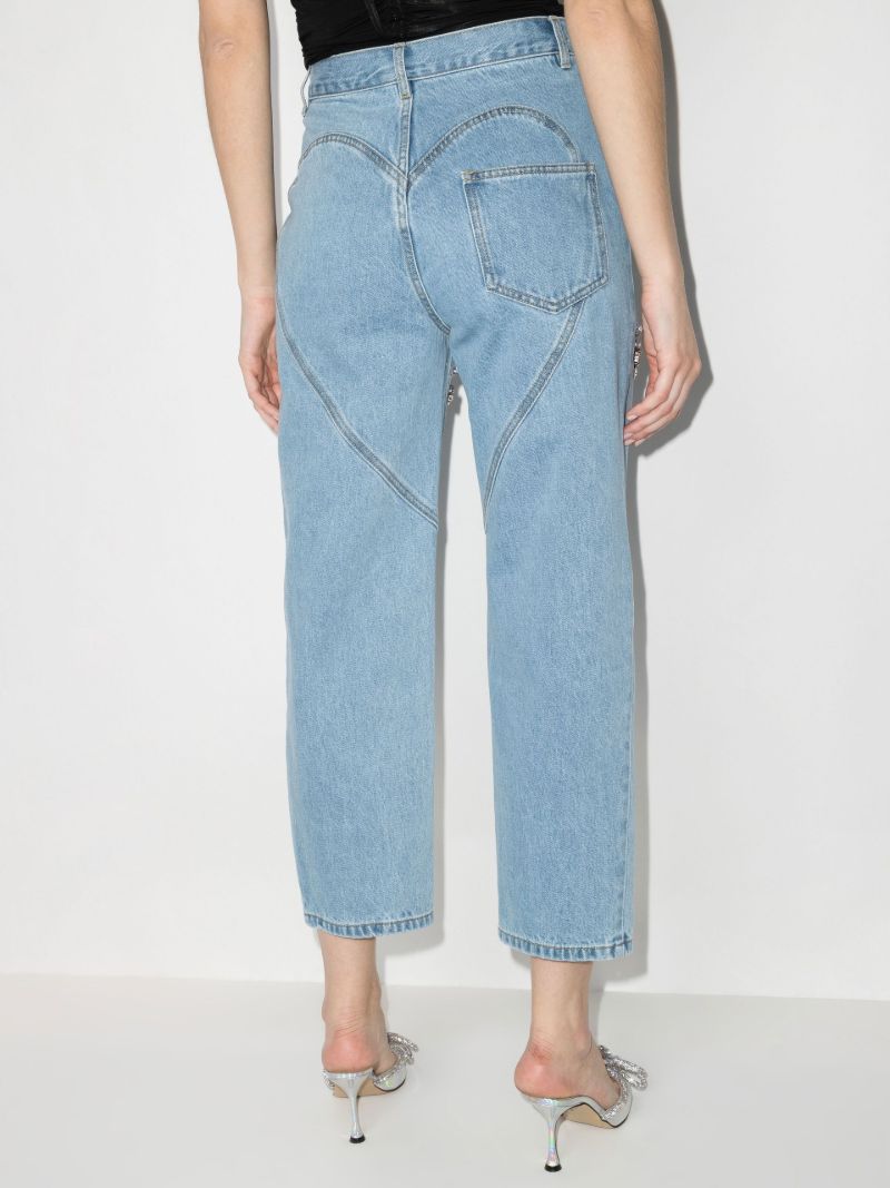 Crystal Slit Wide Leg Jeans