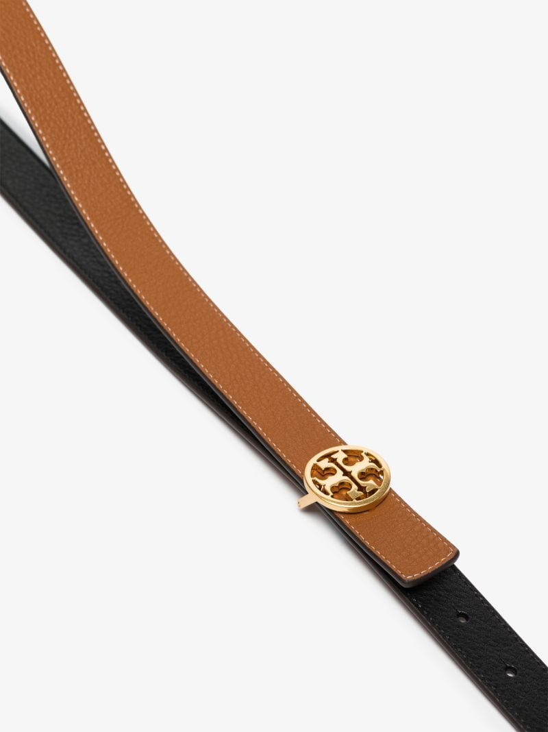 Black Reversible Double T Logo Belt