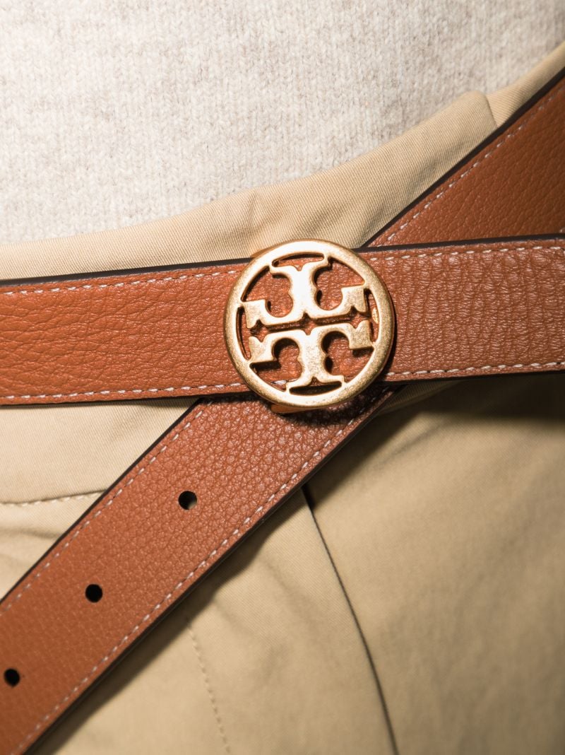 Black Reversible Double T Logo Belt