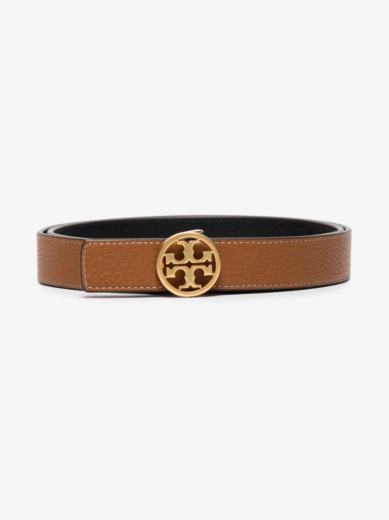 Black Reversible Double T Logo Belt