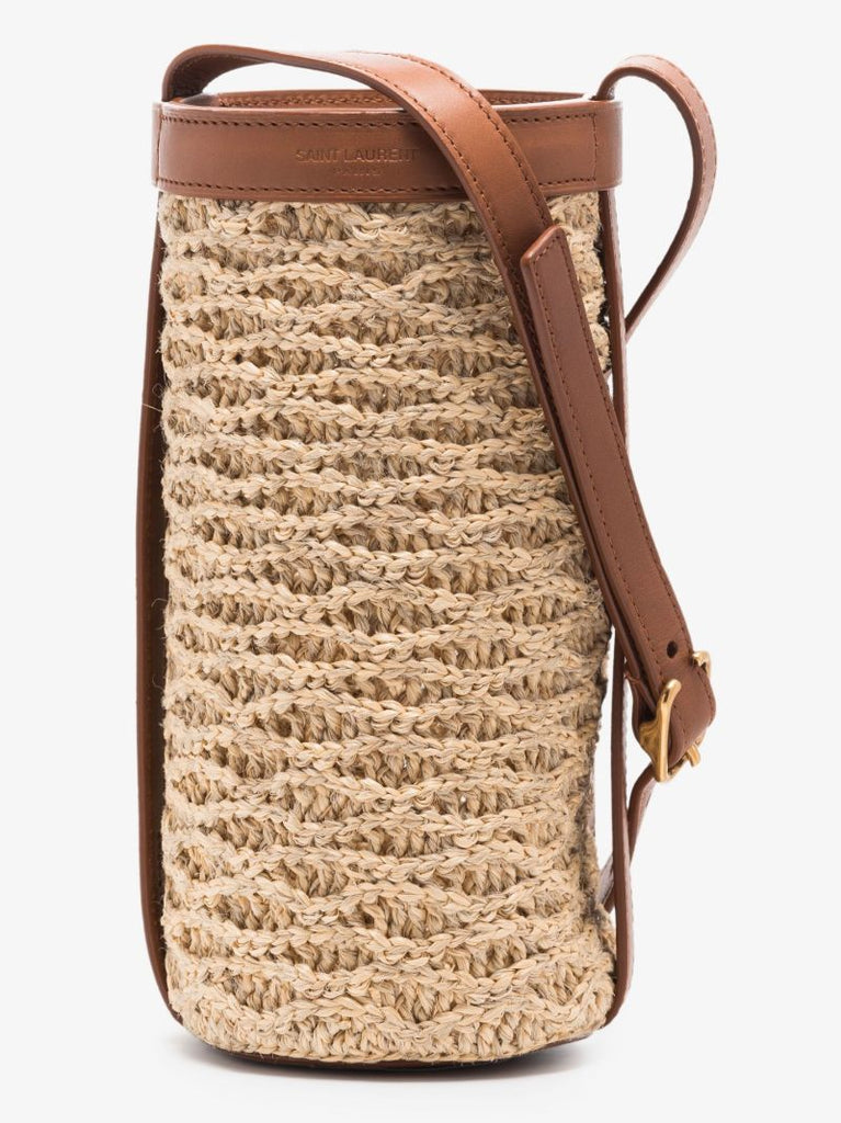 Neutral Raffia Bottle Holder