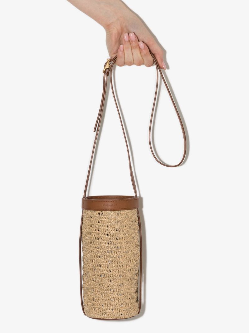 Neutral Raffia Bottle Holder