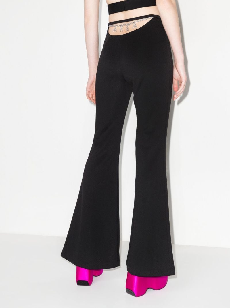Nameplate High Waist Flared Trousers