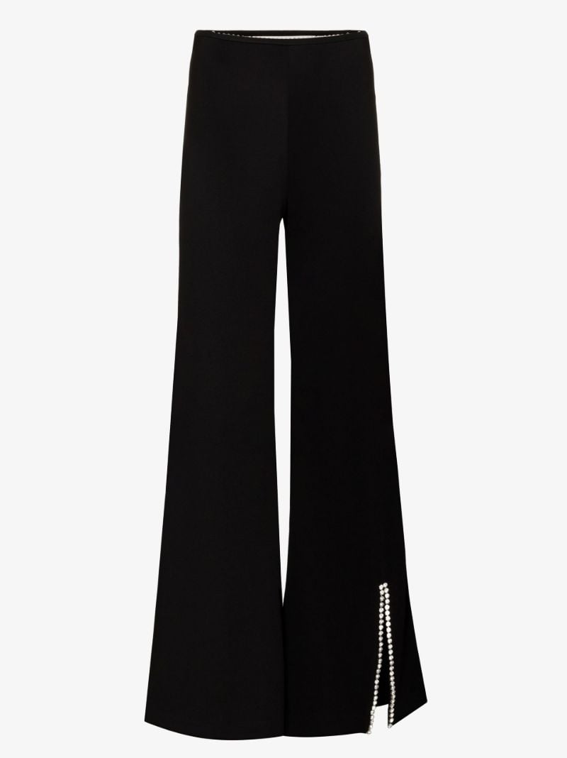 Nameplate High Waist Flared Trousers