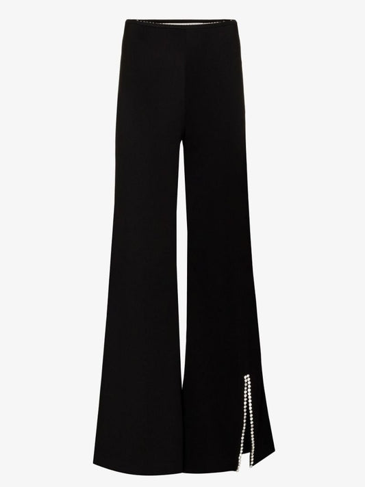 Nameplate High Waist Flared Trousers