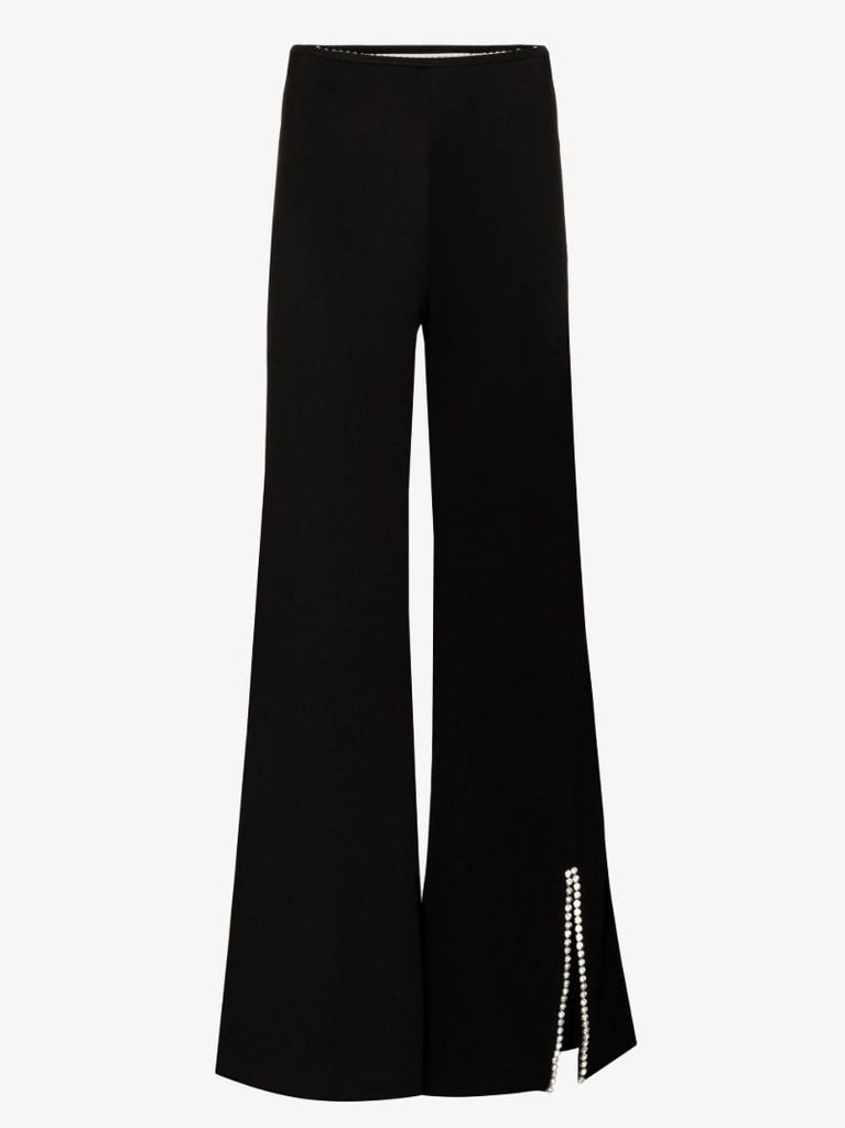 Nameplate High Waist Flared Trousers
