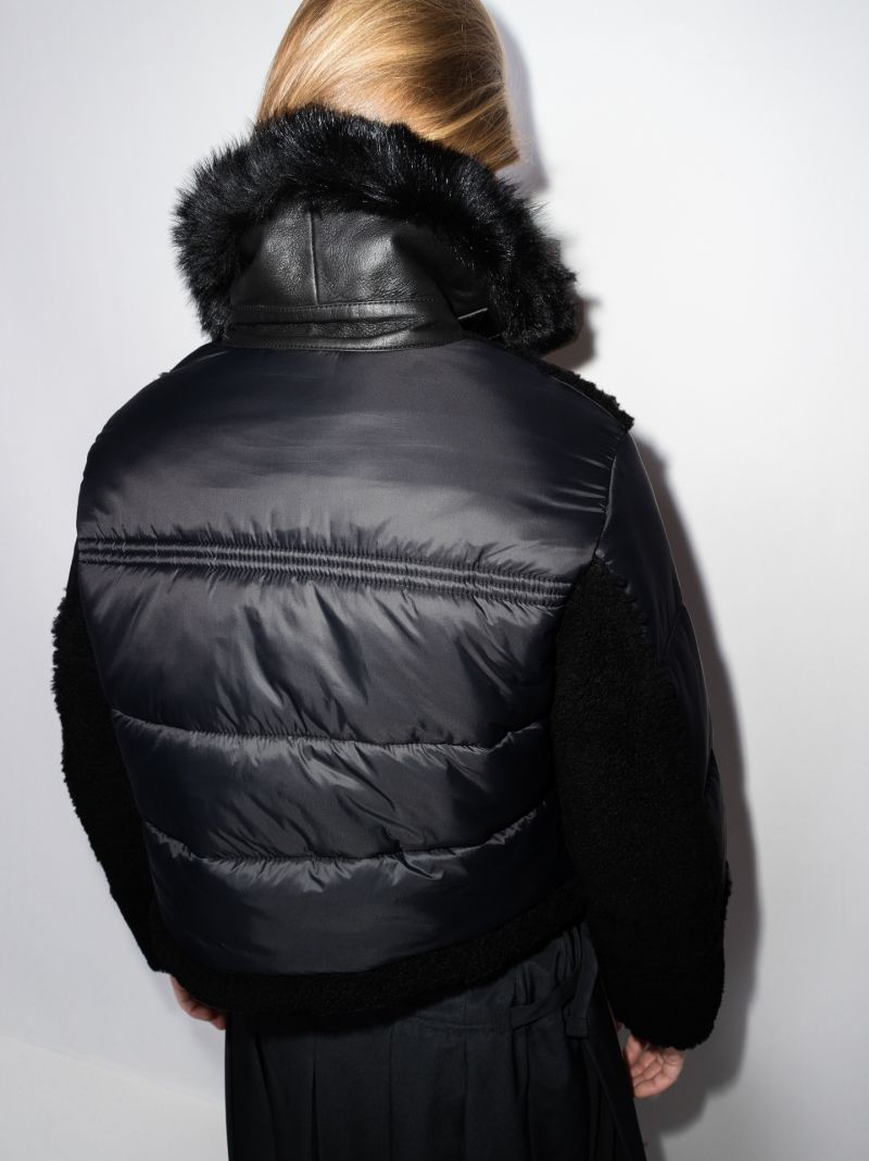 Lena Cropped Shearling Coat