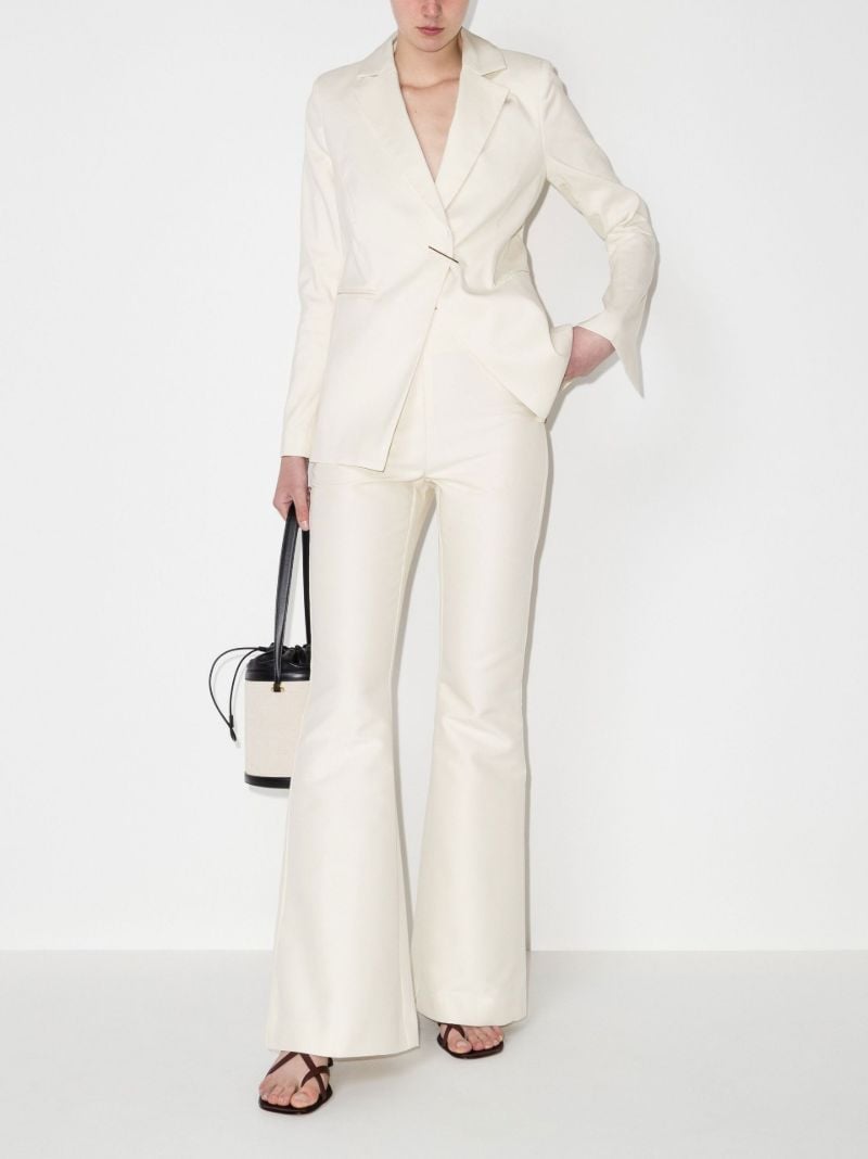 High Waist Flared Trousers
