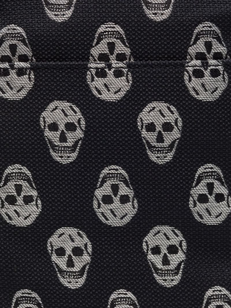 Black Skull Print Cross Body Bag