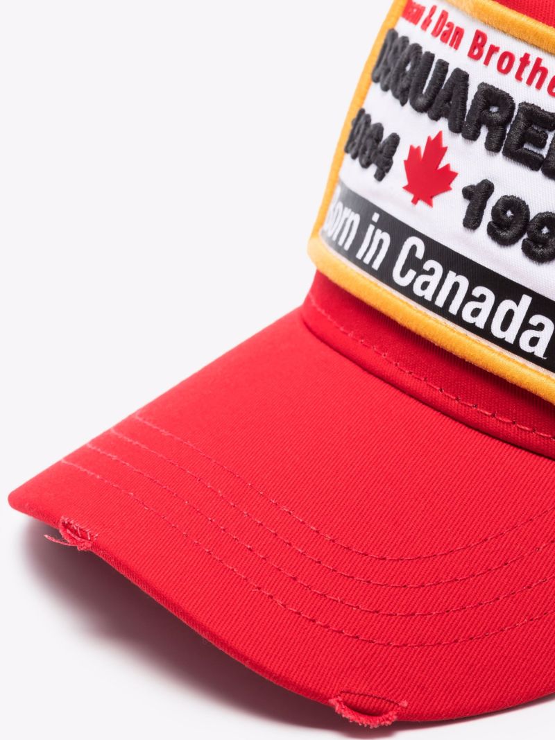 Red Born in Canada Logo Baseball Cap