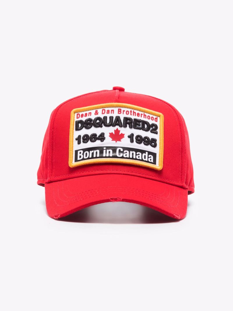 Red Born in Canada Logo Baseball Cap