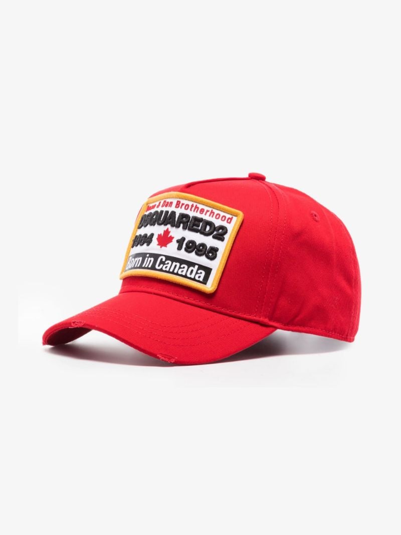 Red Born in Canada Logo Baseball Cap
