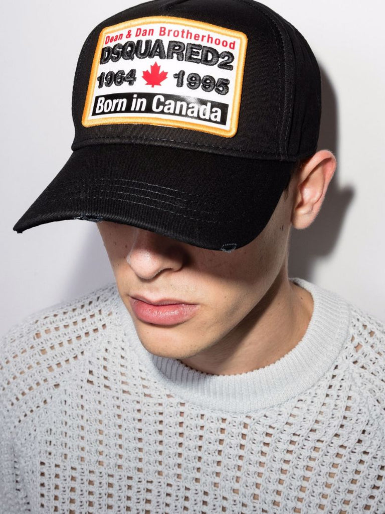 Black Born in Canada Logo Baseball Cap