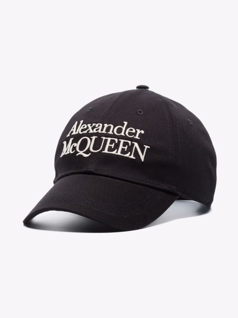 Black Logo Cotton Baseball Cap