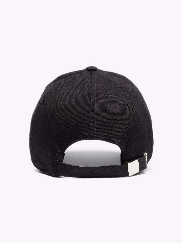 Black Logo Cotton Baseball Cap
