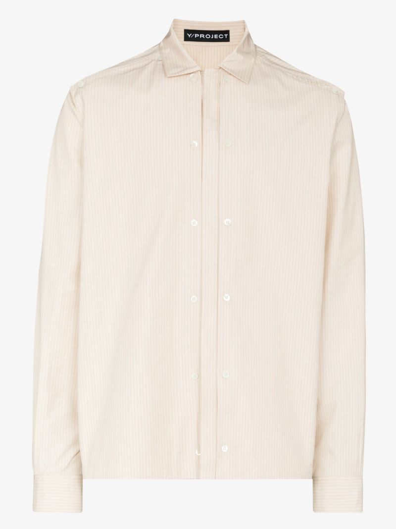 Layered Pinstripe Shirt