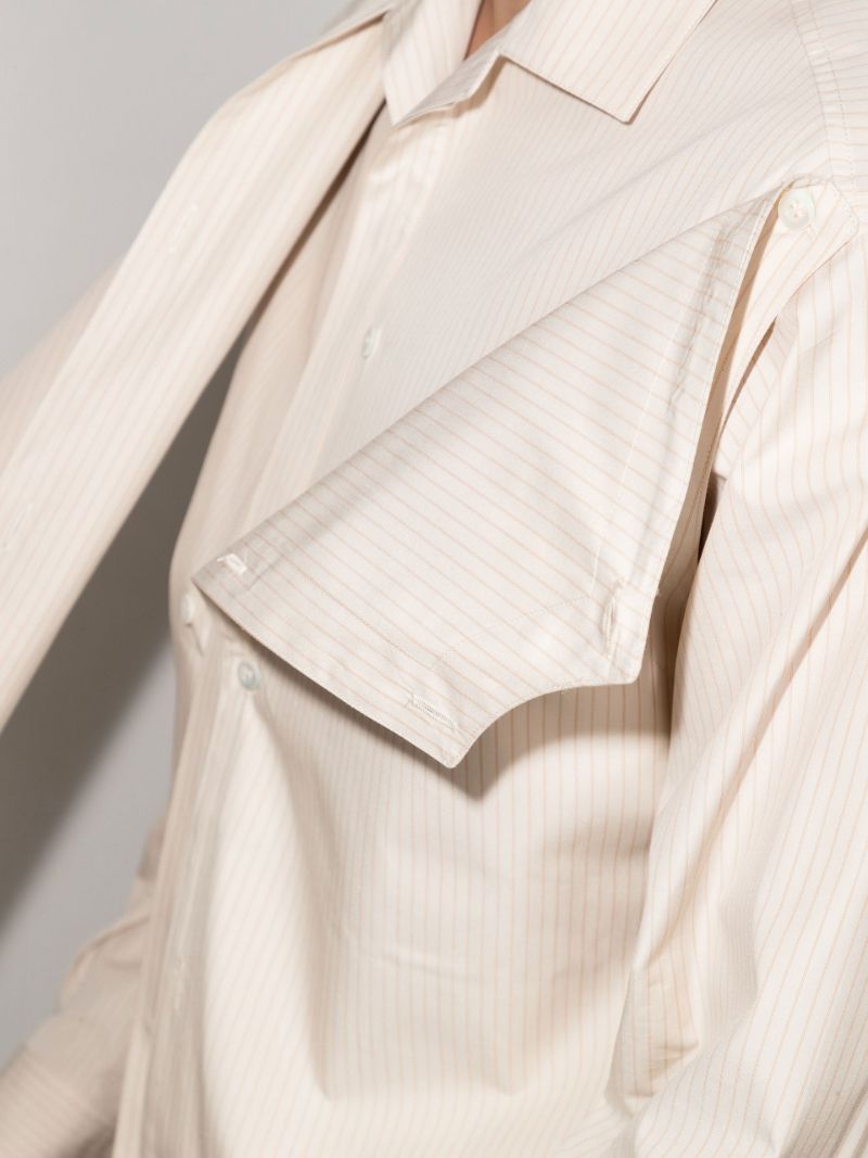 Layered Pinstripe Shirt