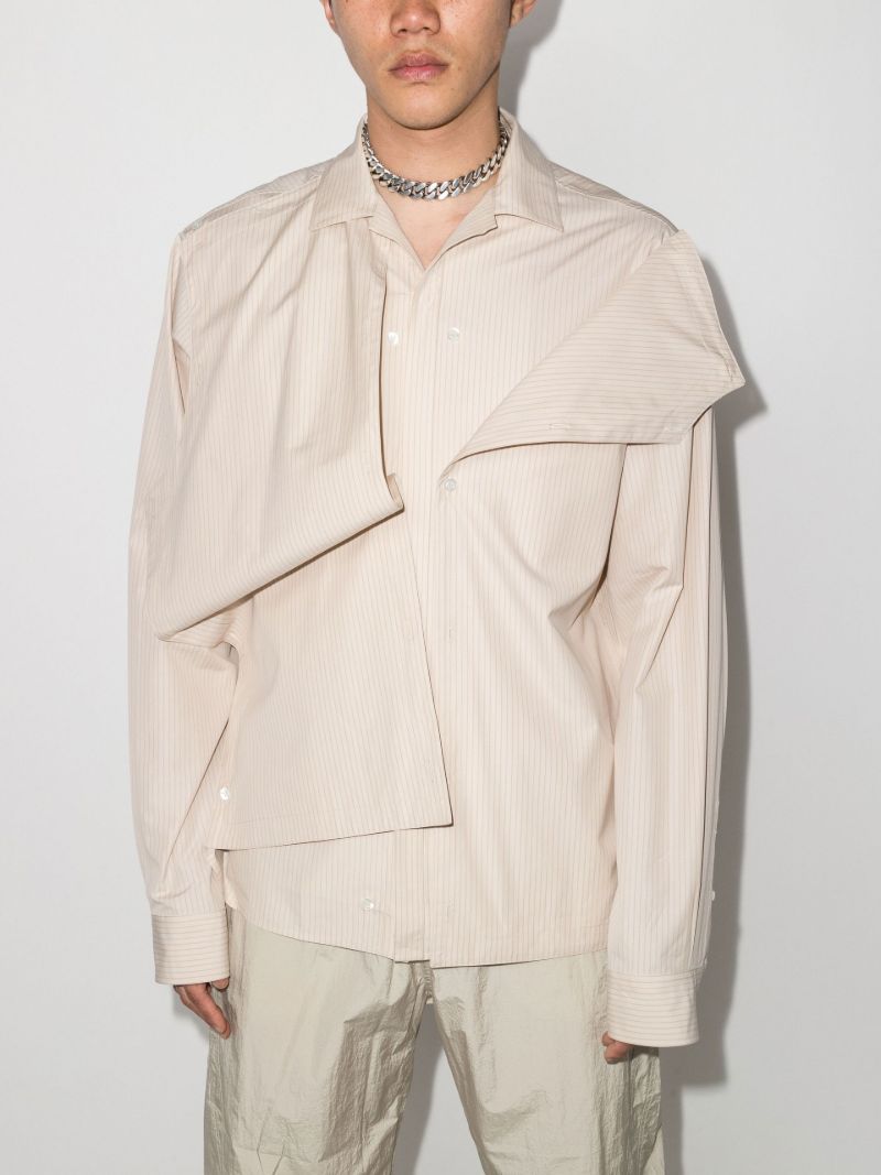 Layered Pinstripe Shirt