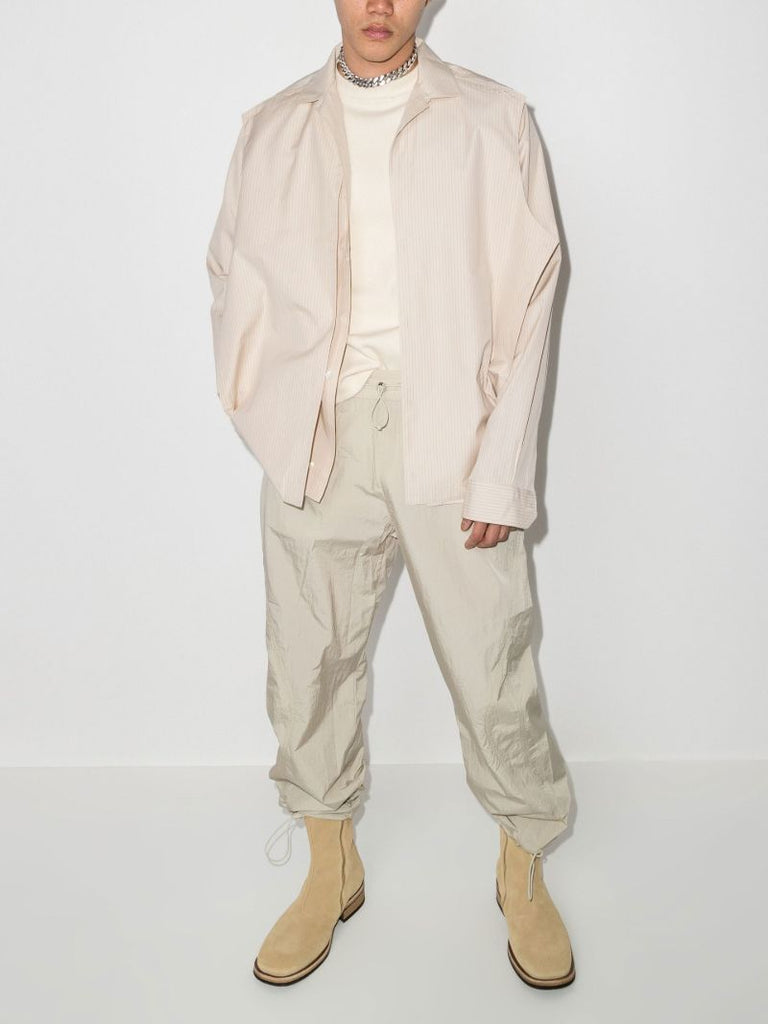 Layered Pinstripe Shirt