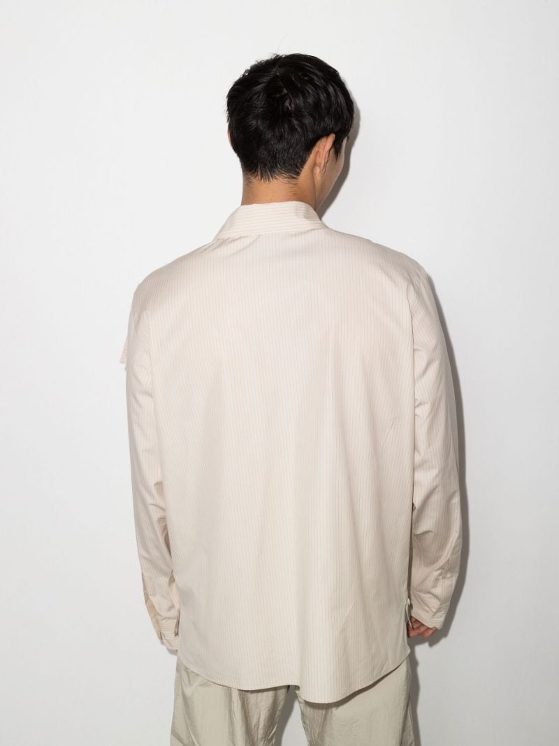 Layered Pinstripe Shirt