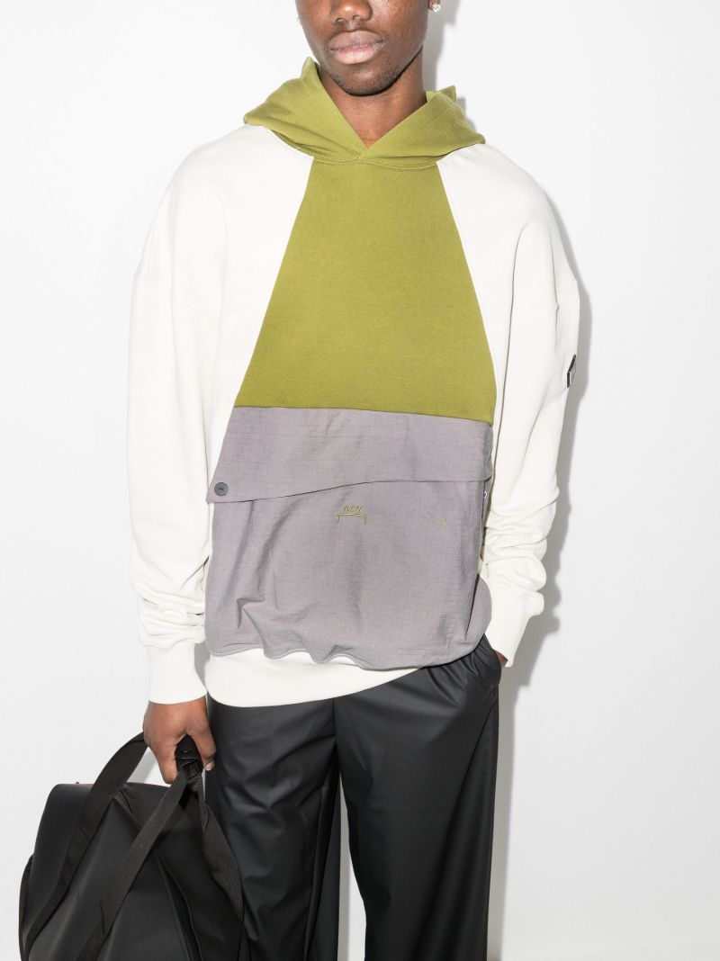 Colour Block Cotton Hoodie