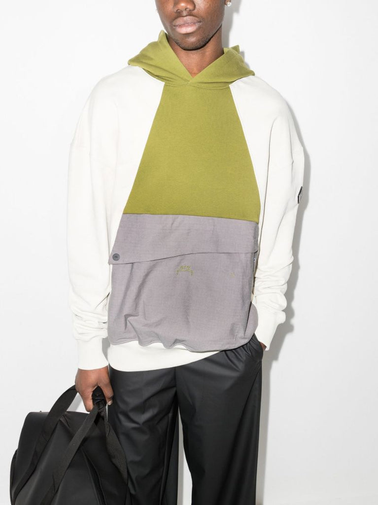 Colour Block Cotton Hoodie
