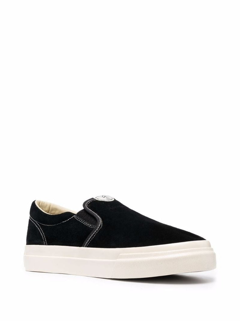Black Lister Suede Slip-on Sneakers