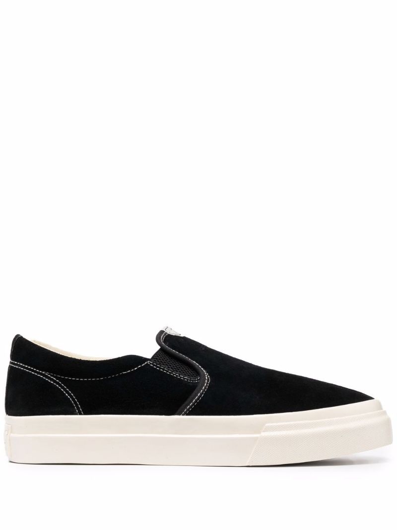 Black Lister Suede Slip-on Sneakers