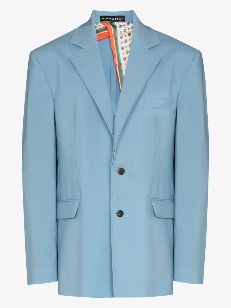 Secret Scarf Single-breasted Blazer
