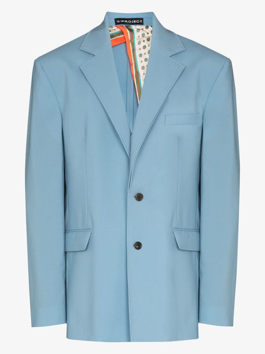 Secret Scarf Single-breasted Blazer