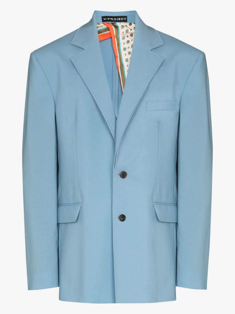 Secret Scarf Single-breasted Blazer